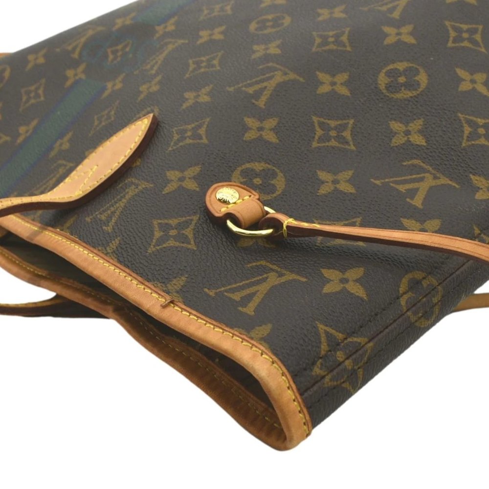 LOUIS VUITTON Neverfull My LV Heritage Monogram Canvas Tote Bag Brown - Picture 5 of 12